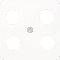 Jung A561-4SAT1WW Abdeckung Hirschmann 4Loch f.SAT-TV Serie A/AS alpinweiß
