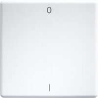 Eltako Wippe lasergraviert für 55x55mm reinweiß/glänz W-FT55-wg+IO