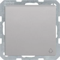 Berker SCHUKO-Steckdose alu/lackiert mit Klappdeckel 6768776084