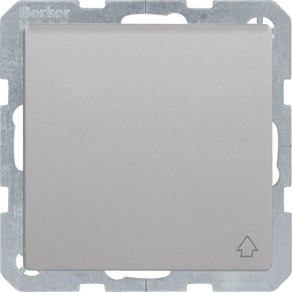Berker Berker SCHUKO-Steckdose alu/lackiert mit Klappdeckel 6768776084