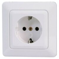 Kopp 917313001 HK02 Schutzkontakt Steckdose Komplettgerät inklusive Rahmen