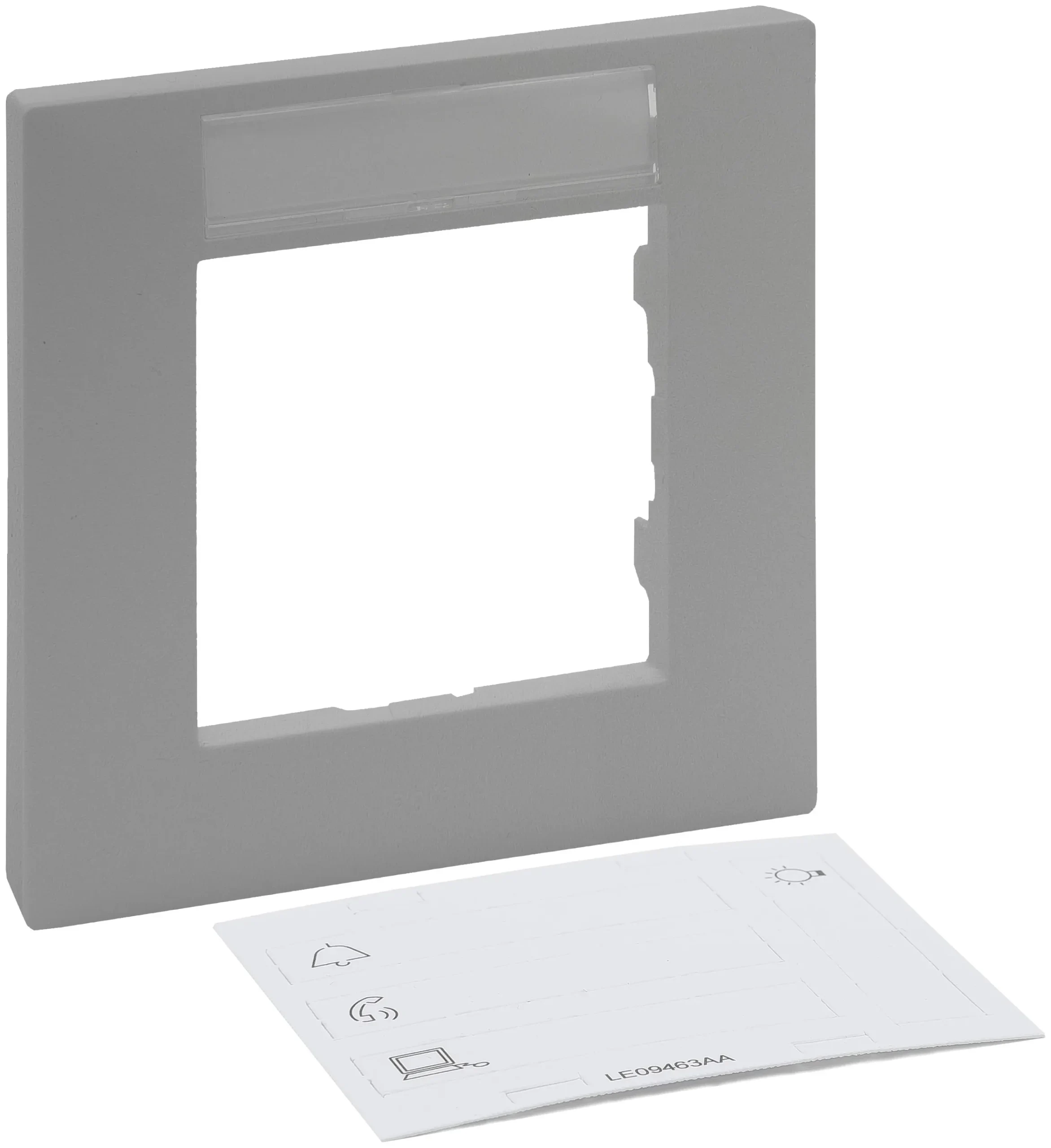 Legrand Legrand 864361 Rahmen 1-fach mit B.-feld Niloe Step Aluminium
