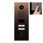 DoorBird D2102FV Fingerprint 50 IP Video Türsprechanlage – Bronze-Optik (PVD)