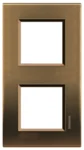 BTicino LNA4802M2BZ LivingLight Abdeckrahmen 2-fach 2+2M Bronze