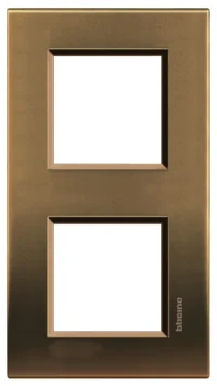 BTicino LNA4802M2BZ LivingLight Abdeckrahmen 2-fach 2+2M Bronze