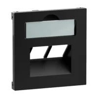 Legrand 765359 SEANO Abdeckung 2x RJ45 f Datendosen Fremdfabrikate schwarz lackiert