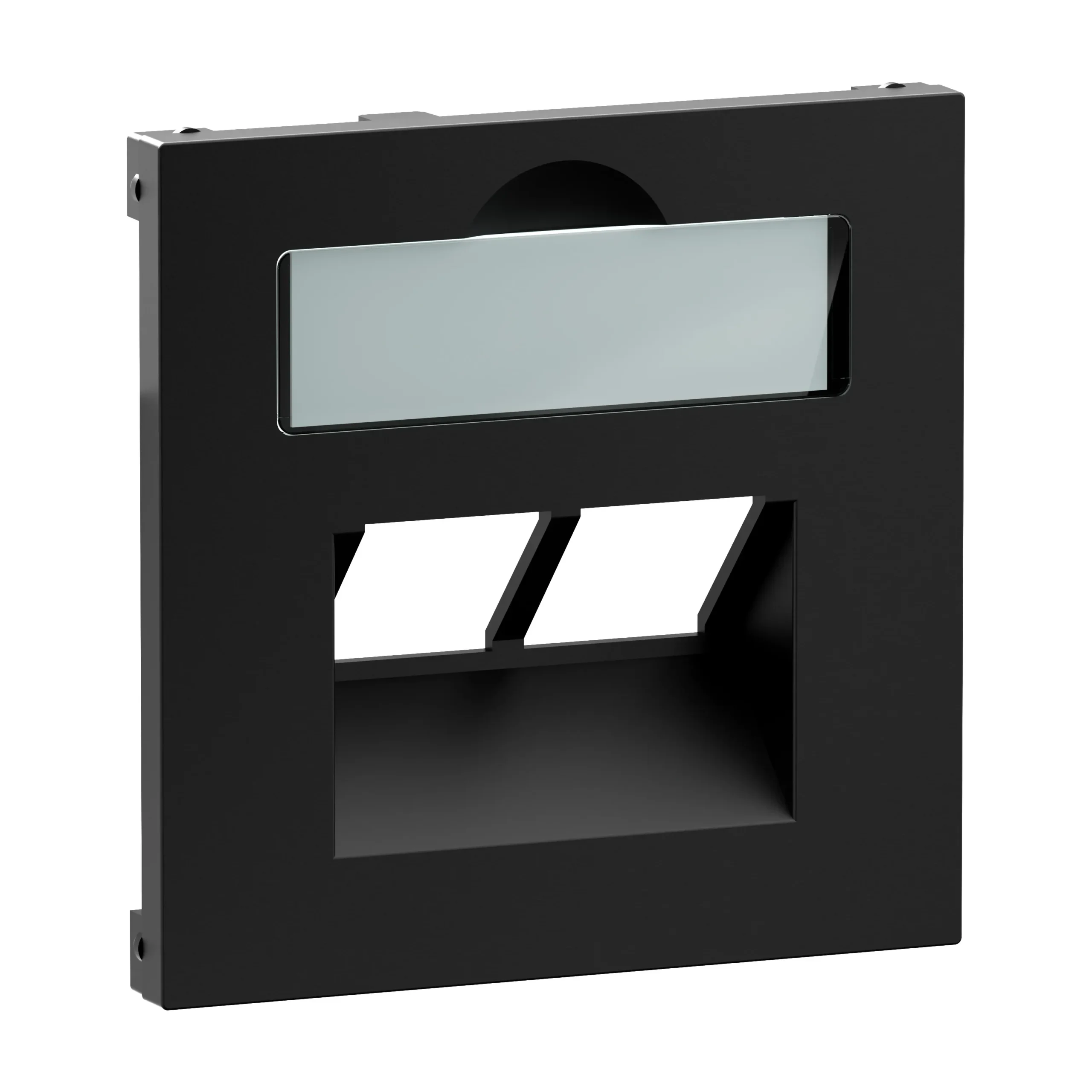 Legrand Legrand 765359 SEANO Abdeckung 2x RJ45 f Datendosen Fremdfabrikate schwarz lackiert