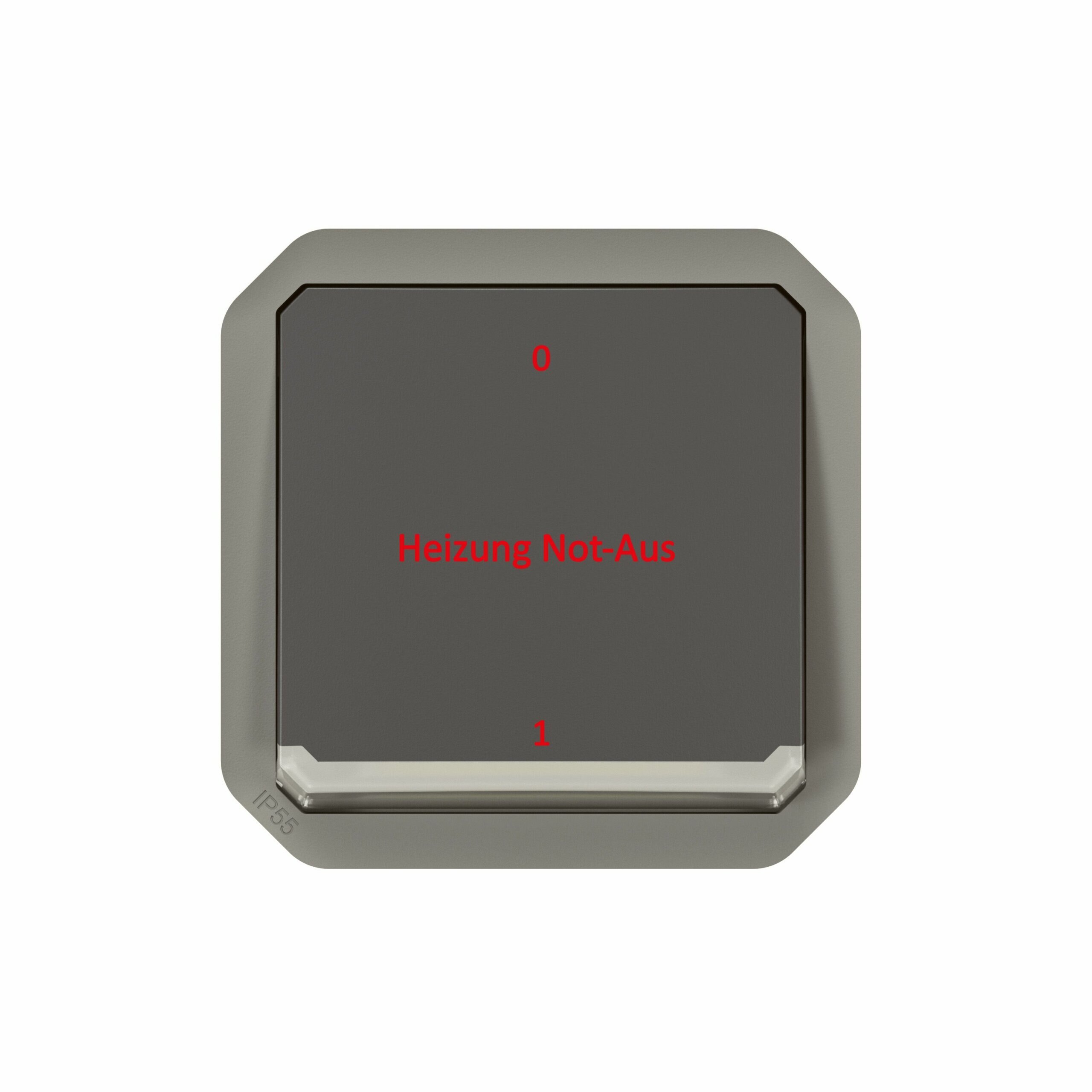 Legrand Legrand 069827LNA Plexo New Einsatz 2per Schalter 10 AX SL NOTAUS IP55 IK08