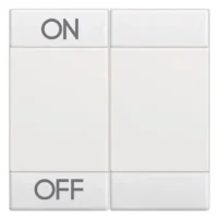 BTicino N4911M2AGN LivingLight Symbolwippe 2M ON-OFF Weiß