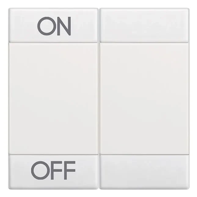 Legrand BTicino N4911M2AGN LivingLight Symbolwippe 2M ON-OFF Weiß