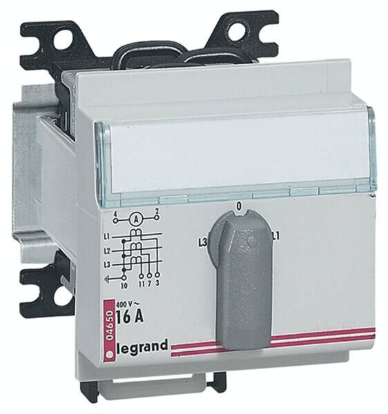 Legrand Legrand 004650 Amperemeter Umschalter 4-Stellungen 3-phasig 3TE