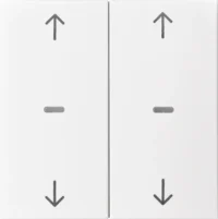 Berker Abdeckung Tastsensor-Modul 2-fach polarweiß matt 80961399