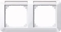 Merten Rahmen 2 fach aws/gl Beschriftungsträger 387225