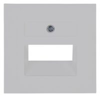 Kopp 371734184 ATHENIS-UAE-Abdeckung Schrägauslass 1-2 Anschlüsse Farbe:grau