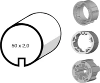 Somfy Mitnehmer LT 50 Soft-Clip 9206089
