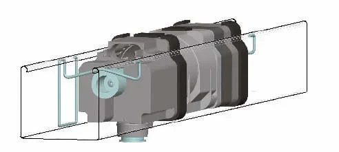 Somfy Somfy J4-Halteklammer innenlieg. 57x51mm 9014216