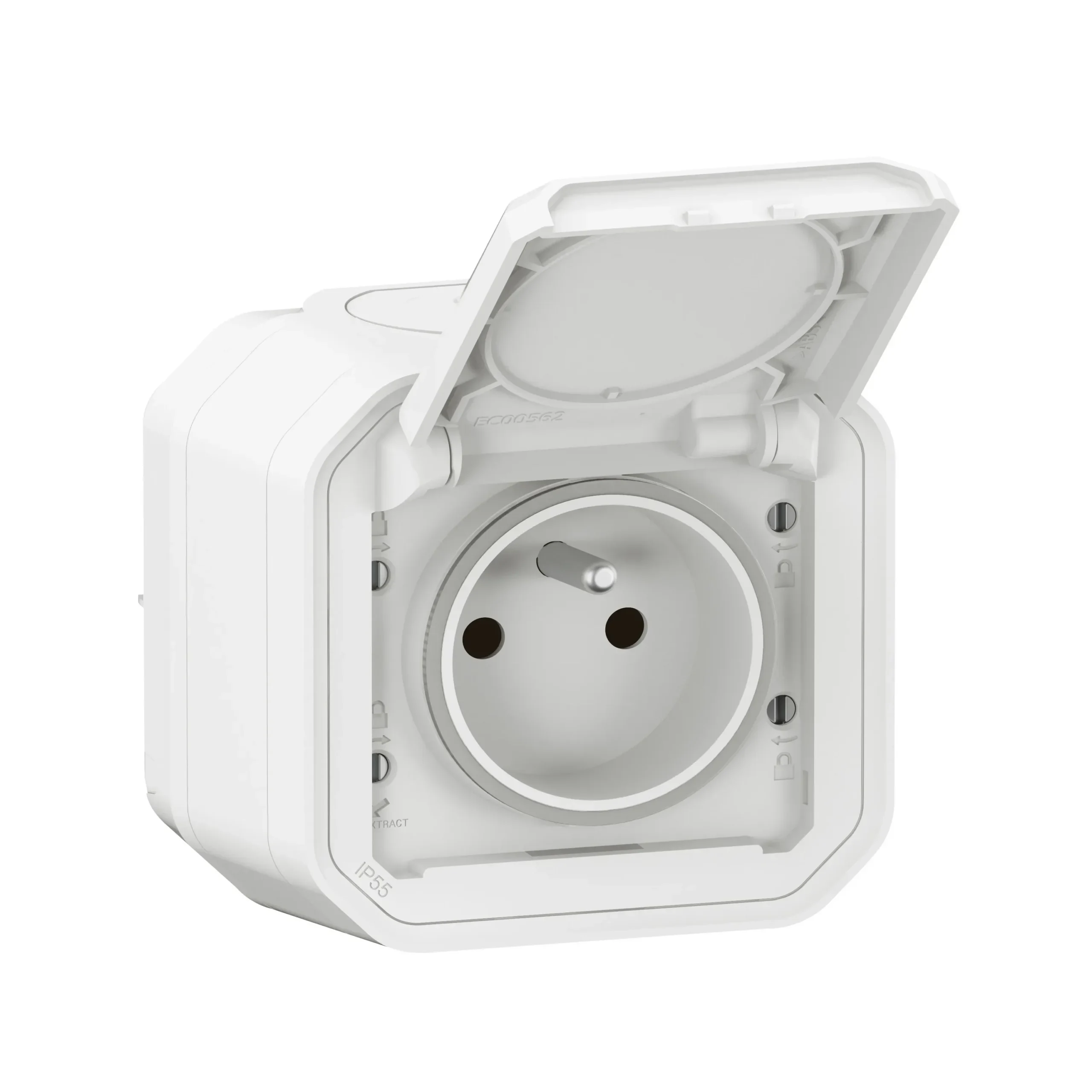 Legrand Legrand 069781L Plexo New FRAP Steckdose F/B Std Steckklemme EB IK 08 Ultraweiß