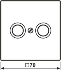 Jung LC990TV236 Abdeckung für Antennen-Steckdose LC32121