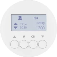 Berker KNX-Funk Jalousieschaltuhr polarweiß glänzend 85745139