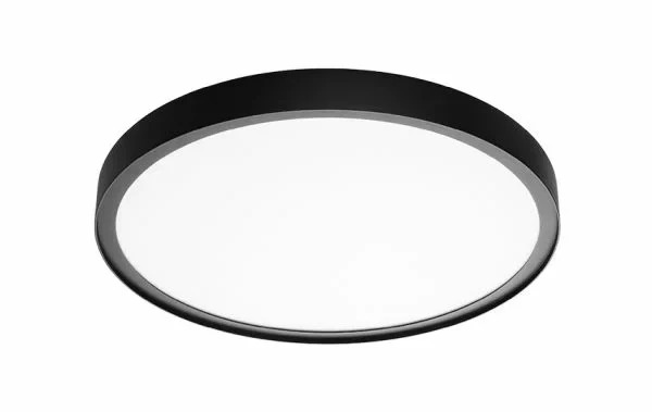SG Leuchten SG LEUCHTEN LED-Anbauleuchte 36W 4000K DISC 606019 3480lm schwarz Konverter