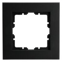 Kopp 406850007 HK07 PURE-Abdeckrahmen 1-fach Farbe:schwarz matt