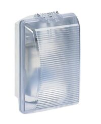 Legrand 062400 Feuchtraumleuchte rechteck 75W weiß Koro IP54 E27 kl Abdeckung.