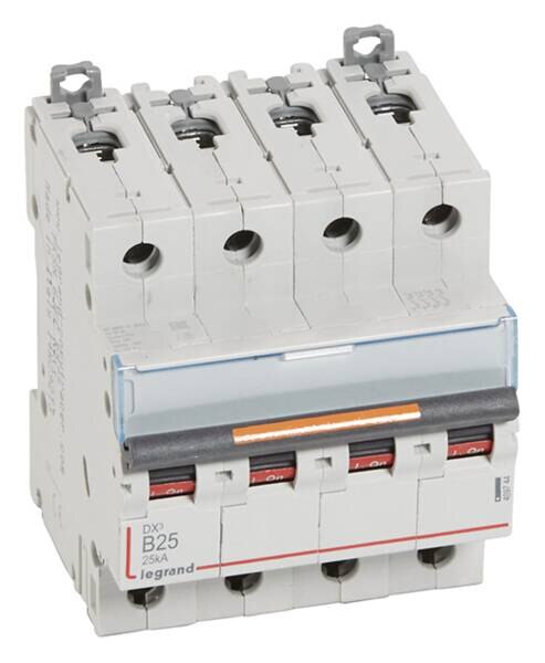 Legrand Legrand 409744 DX3 LS-Schalter B 25A 4-polig 25kA 400VAC 4TE