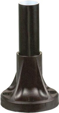 Schneider XVBZ02 Aluminium-Rohr 80mm D25mm schwarz montiert auf Sockel