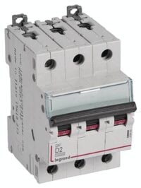Legrand 409492 DX3 LS-Schalter D 2A 3-polig 10kA 400VAC 3TE