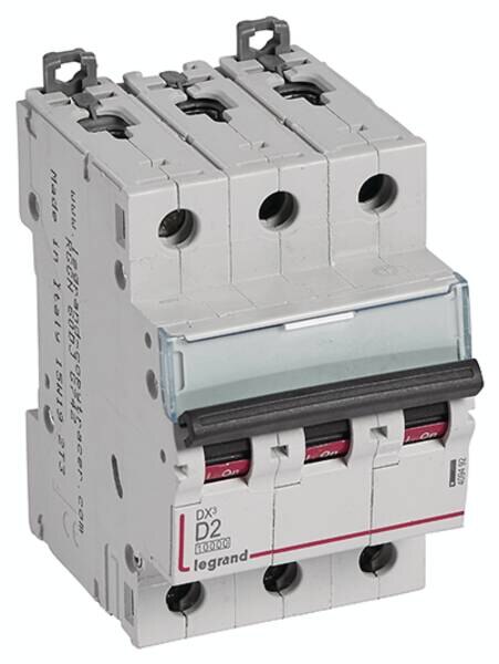 Legrand Legrand 409492 DX3 LS-Schalter D 2A 3-polig 10kA 400VAC 3TE