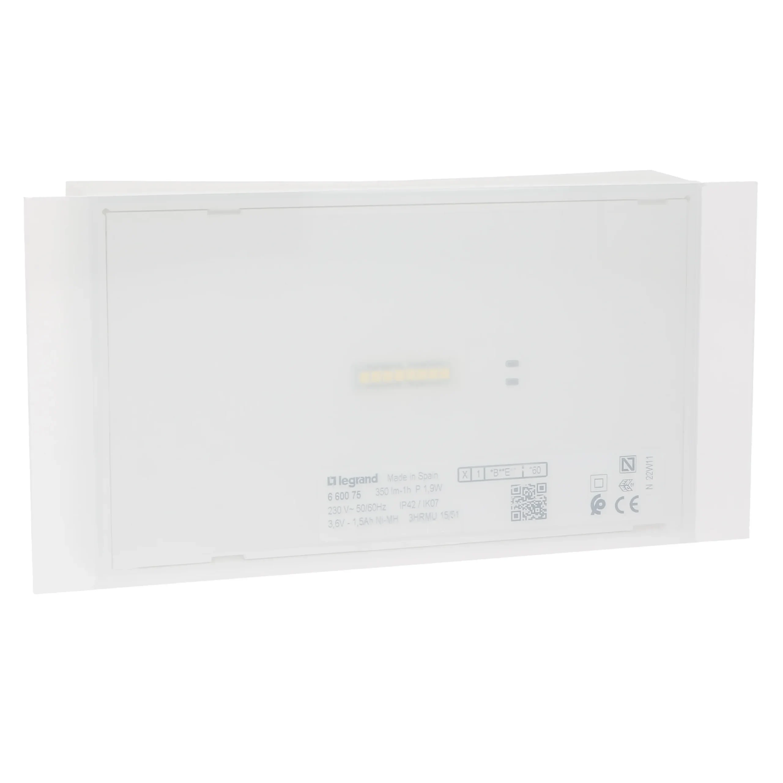 Legrand Legrand 660075 X-Light 180 350 Lumen 1 Stunden Dauer & Bereitschaft IP42