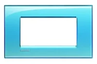 BTicino LNA4804AD LivingLight Abdeck- rahmen für Kompaktinstallation 4M Blau