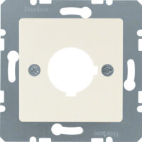 Berker 143202 Zentralplatte für D22,5mm weiß glänzend