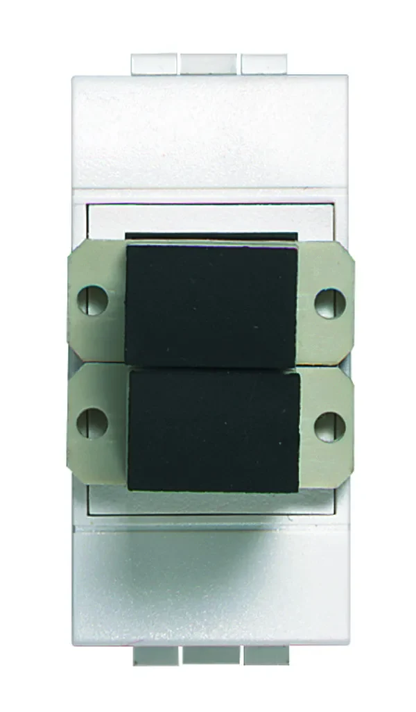 Legrand BTicino N4268SC Glasfasersteckdose für SC Fiberoptik-Stecker duplex 1M Weiß