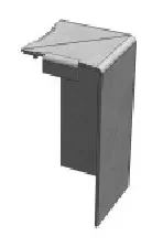 Legrand Legrand 8412030 Soluflex Außeneck Endprofil H120 56x56mm sendzimir