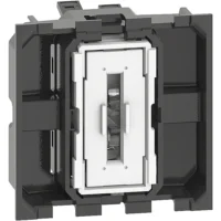 BTicino K4001M2A LivingNow Ausschalter in 2-moduliger Ausführ. mit Steckklemmen