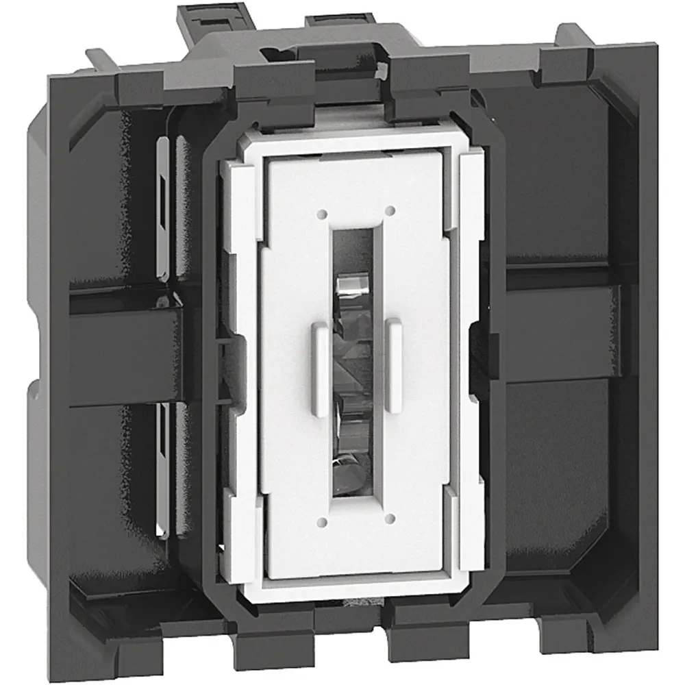 Legrand BTicino K4001M2A LivingNow Ausschalter in 2-moduliger Ausführ. mit Steckklemmen