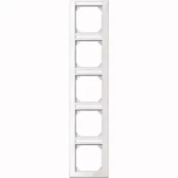 Merten Rahmen 5 fach pws/gl m.Beschrift.-träger 470519