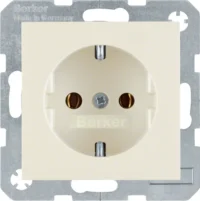 Berker SCHUKO-Steckdose weiß/gl 47438982