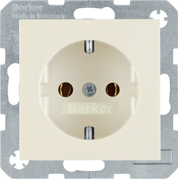 Berker Berker SCHUKO-Steckdose weiß/gl 47438982