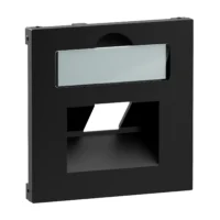 Legrand 765358 SEANO Abdeckung 1x RJ45 f Datendosen Fremdfabrikate schwarz lackiert