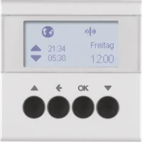 Berker KNX-Funk Jalousieschaltuhr aluminium matt 85745183