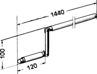 Somfy Gelenkkurbel 1440mm 9701384