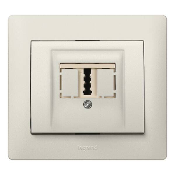 Legrand Legrand 771547 Abdeckung TDo Telefondose Galea perlmutt