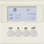 Berker KNX-Funk Zeitschaltuhr weiß glänzend 85745282