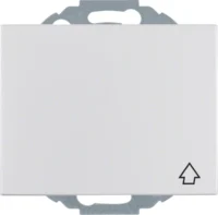 Berker SCHUKO-Steckdose aluminium Deckel/Beschriftung 47477103