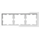 Merten Rahmen 3 fach kristallws D-Life Glas MEG4030-6520