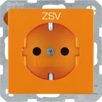 Berker SCHUKO-Steckdose orange samt 47236007