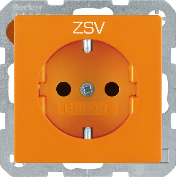 Berker Berker SCHUKO-Steckdose orange samt 47236007