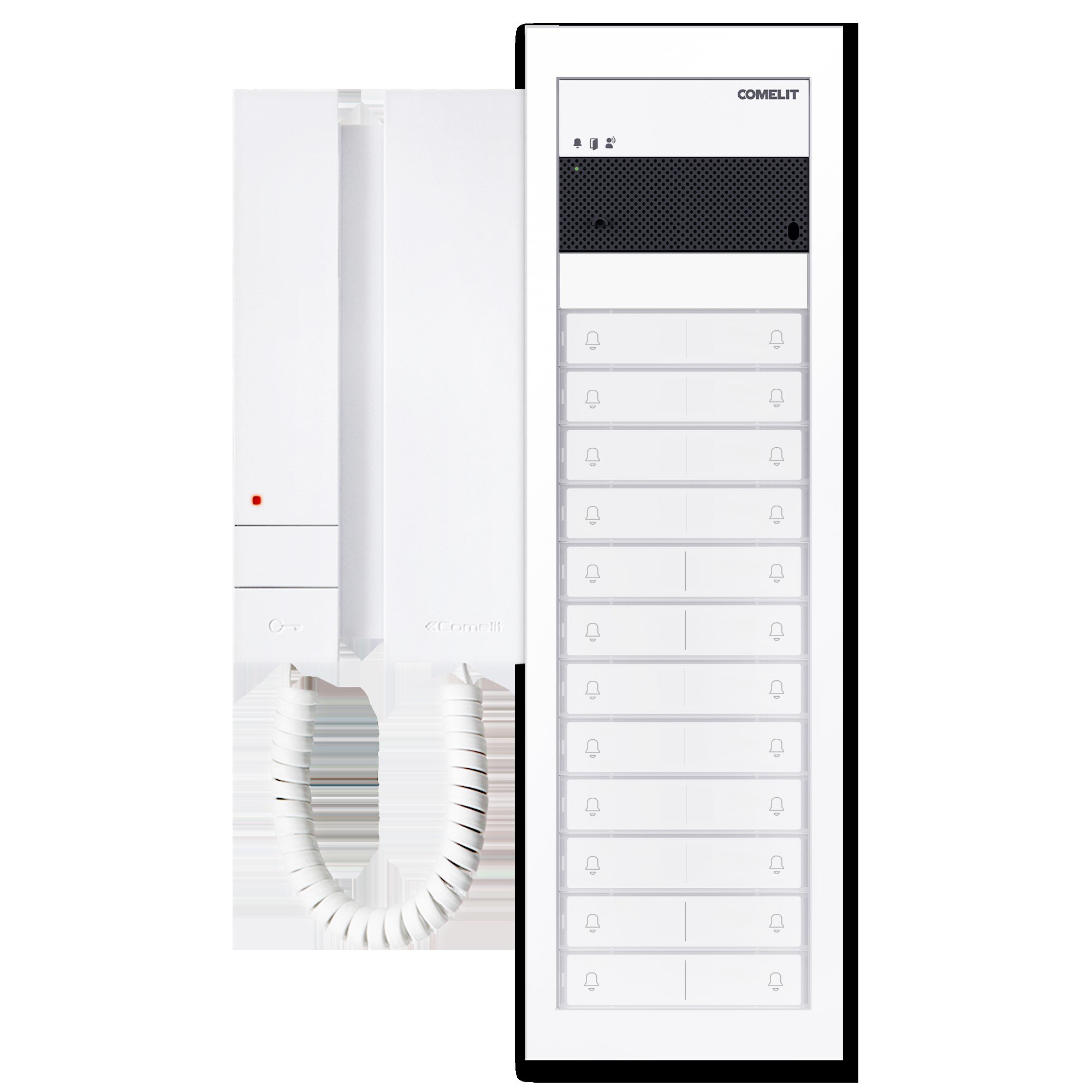 Comelit Comelit KAU2124 Paketlösung Ultra Audio Unterputz 24 Wohneinheiten Mini mit Hörer SB2